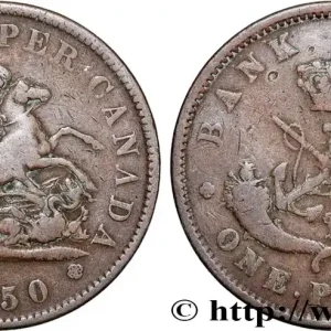 Prix Promo CANADA 1 Penny token Province du Haut Canada St Georges terrassant le dragon 1850 Heaton fwo_866976 Monde