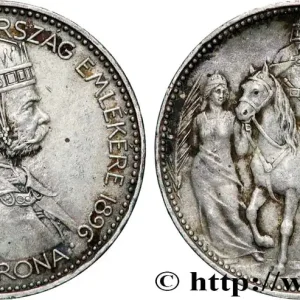 HONGRIE 1 Korona François-Joseph - commémoration du millénium 1896 fwo_867022 Monde Nouvelle Collection