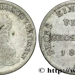 ALLEMAGNE - PRUSSE 1/6 Thaler Frédéric-Guillaume III roi de Prusse 1817 Berlin fwo_867422 Monde Acheter En Ligne