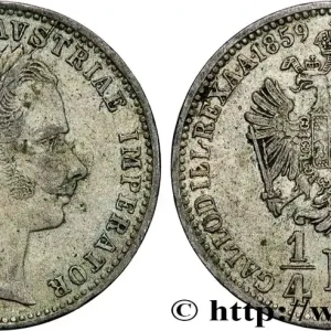 Édition Limitée AUTRICHE 1/4 Florin François-Joseph 1859 Vienne fwo_867450 Monde