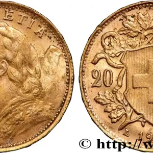 OR, PALLADIUM ET PLATINE INVESTISSEMENT 20 Francs "Vreneli" 1935 Berne fwo_867708 Monde Original