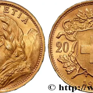 Bon Plan OR, PALLADIUM ET PLATINE INVESTISSEMENT 20 Francs or "Vreneli" 1947 Berne fwo_867713 Monde