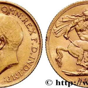 OR, PALLADIUM ET PLATINE INVESTISSEMENT 1 Souverain Georges V 1913 Londres fwo_871845 Monde Vente Flash