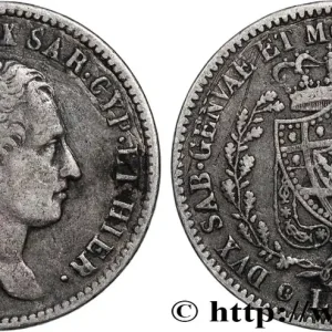 ITALIE - ROYAUME DE SARDAIGNE 1 Lira Charles Félix 1830 Turin fwo_835621 Monde Vente Flash