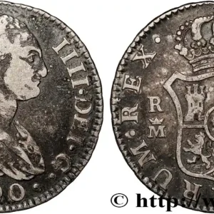 Original ESPAGNE - ROYAUME D'ESPAGNE - CHARLES IV 2 Reales 1790 Madrid fwo_871594 Monde