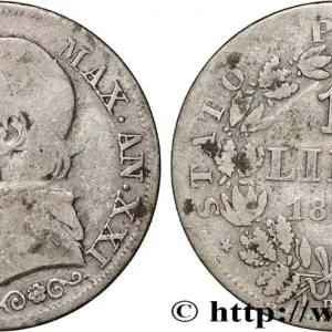 Achat Immédiat VATICAN ET ÉTATS PONTIFICAUX 1 Lira Pie IX an XXI 1867 Rome fwo_871714 Monde