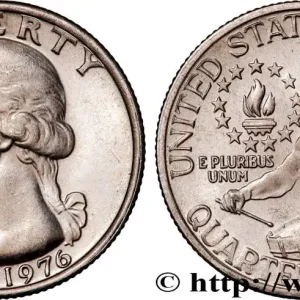 Tendance ÉTATS-UNIS D'AMÉRIQUE 1/4 Dollar Bicentenaire de la Révolution 1976 Philadelphie fwo_957233 Monde