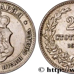 BULGARIE 20 Stotinki emblème 1912 Kremnitz fwo_957191 Monde Premium