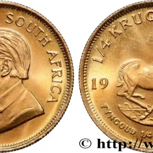 Prix Cassé OR, PALLADIUM ET PLATINE INVESTISSEMENT 1/4 Oz - 1/4 Krugerrand Paul Kruger 1982 Prétoria fwo_872727 Monde