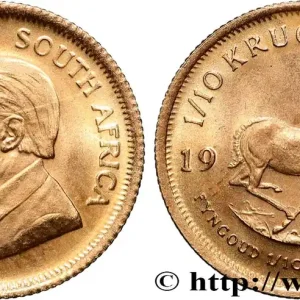 Remise OR, PALLADIUM ET PLATINE INVESTISSEMENT 1/10 Oz - 1/10 Krugerrand 1983 Prétoria fwo_872730 Monde