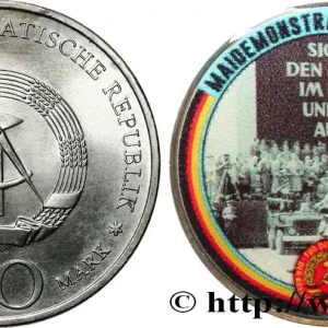 Offre Limitée ALLEMAGNE RÉPUBLIQUE DÉMOCRATIQUE 20 Mark MODIFIE SERIE ARMEE - (Défilé de mai à Erford) 1971 A Berlin fwo_685195 Monde