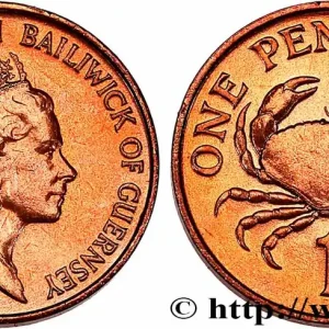 GUERNESEY 1 Penny Elisabeth II 1989 fwo_761149 Monde Acheter En Ligne