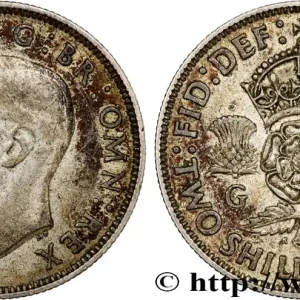 Exclusif ROYAUME-UNI 1 Florin (2 Shillings) Georges VI 1939 fwo_797988 Monde