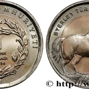 TURQUIE 1 Lira Cheval 2014 fwo_820439 Monde Dernière Chance