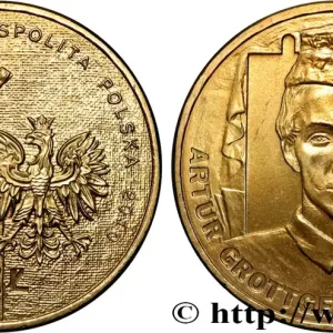 POLOGNE 2 Zlote série peintres des 19e et 20e siècles : aigle / Artur Gottger 2010 Varsovie fwo_836999 Monde Prix Bas