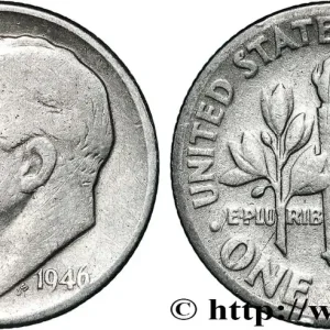 Vente Flash ÉTATS-UNIS D'AMÉRIQUE 1 Dime (10 Cents) Roosevelt 1946 Philadelphie fwo_839725 Monde