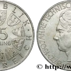Promotion Saisonnière AUTRICHE 25 Schilling 150e anniversaire de la fondation de l’université technique de Vienne, Johann Joseph von Prechtl, son premier directeur 1965 fwo_848104 Monde