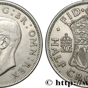 Remise ROYAUME-UNI 1/2 Crown Georges VI 1951 fwo_853407 Monde