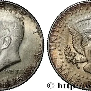 Populaire ÉTATS-UNIS D'AMÉRIQUE 1/2 Dollar Kennedy 1965 Philadelphie fwo_854557 Monde