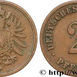 ALLEMAGNE 2 Pfennig aigle impérial 1874 Hanovre fwo_854871 Monde Vente Directe