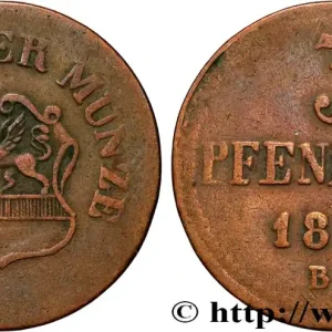 ALLEMAGNE - ROSTOCK 3 Pfenninge 1855 fwo_855805 Monde Tendance