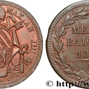 ITALIE - ÉTATS DU PAPE - PIE IX (Jean-Marie Mastai Ferretti) 1/2 (Mezzo) Baiocco an IIII 1849 Rome fwo_856098 Monde Promotion Saisonnière