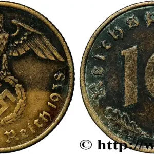 Produit De Marque ALLEMAGNE 10 Reichspfennig aigle surmontant une swastika 1938 Berlin fwo_857185 Monde
