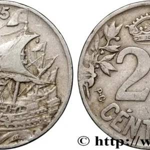 Bon Marché ESPAGNE 25 Centimos navire 1925 fwo_862125 Monde