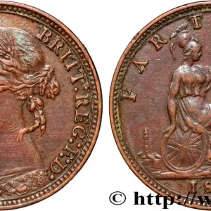 Marque ROYAUME-UNI 1 Farthing Victoria “Bun Head” 1879 fwo_862222 Monde