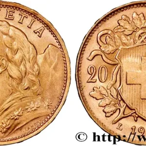 Bon Plan OR, PALLADIUM ET PLATINE INVESTISSEMENT 20 Francs "Vreneli" 1935 Berne fwo_864371 Monde