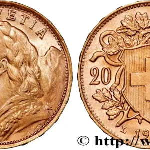 Prix Promo OR, PALLADIUM ET PLATINE INVESTISSEMENT 20 Francs "Vreneli" 1935 Berne fwo_864392 Monde