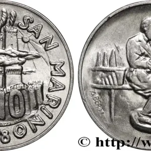 SAINT-MARIN 10 Lire 3 tours / potier 1978 Rome fwo_864631 Monde Livraison Express