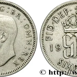 ROYAUME-UNI 6 Pence Georges VI 1948 fwo_867049 Monde Quantité Limitée