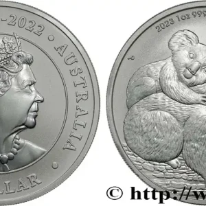 Édition Limitée ARGENT D'INVESTISSEMENT 1 Dollar Koala 2023 fwo_871504 Monde