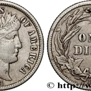 Remise ÉTATS-UNIS D'AMÉRIQUE 1 Dime Barber 1914 Denver fwo_872917 Monde