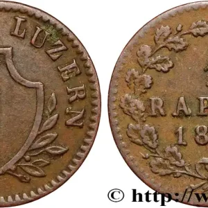 Paiement Sécurisé SUISSE - CANTON DE LUCERNE 1 Rappen 1844 fwo_873820 Monde