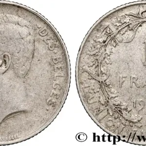 BELGIQUE 1 Franc Albert Ier légende française 1912 fwo_873851 Monde Vente Flash