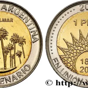 Bon Plan ARGENTINE 1 Peso bicentenaire de la Révolution de Mai : El Palmar 2010 fwo_749553 Monde