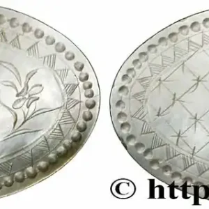 CHINE Jeton de jeux en nacre ovale XIXe fwo_783884 Monde Prix Bas