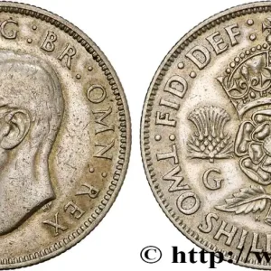 ROYAUME-UNI 1 Florin (2 Shillings) Georges VI 1941 fwo_798683 Monde Retour Gratuit