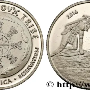 Promotion Saisonnière ÉTATS UNIS D'AMÉRIQUE - Tribus Amérindiennes 50 Cents Oglala Sioux Tribe 2014 fwo_806961 Monde
