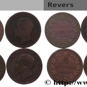 ITALIE Lot 4 x 10 Centesimi Victor Emmanuel II n.d. Atelier Divers fwo_821010 Monde Offre Limitée