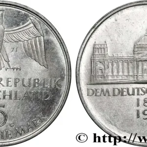 ALLEMAGNE 5 Mark Proof Centenaire du parlement allemand 1971 Karlsruhe fwo_822898 Monde Prix Réduit