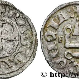 Pas Cher CROISADES - PRINCIPAUTÉ D'ACHAÏE - PHILIPPE IER DE TARENTE Denier tournois n.d. Turin fwo_824102 Monde