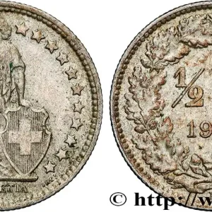 SUISSE 1/2 Franc Helvetia 1957 Berne - B fwo_837572 Monde Commander Vite