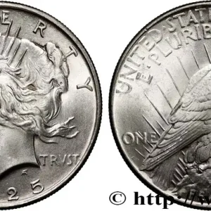 ÉTATS-UNIS D'AMÉRIQUE 1 Dollar type Peace 1925 Philadelphie fwo_839069 Monde Dernier Modèle