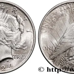 ÉTATS-UNIS D'AMÉRIQUE 1 Dollar type Peace 1924 Philadelphie fwo_839080 Monde Remise