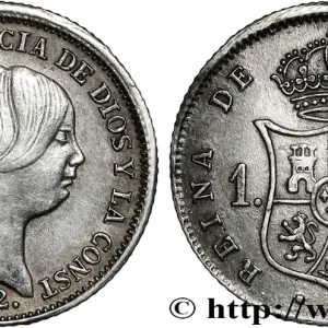 Vente Directe ESPAGNE - ROYAUME D'ESPAGNE - ISABELLE II 1 Real 1852 Madrid fwo_839721 Monde