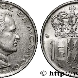MONACO 1 Franc Rainier III 1960 Paris fwo_841497 Monde Vente Flash
