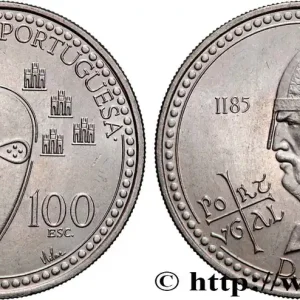 PORTUGAL 100 Escudos 800e anniversaire de la mort du roi Alfonso Henriques 1985 Lisbonne fwo_844246 Monde Édition Limitée